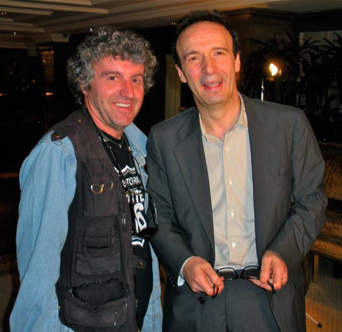 photo Alberto with Roberto Benigni